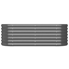 Garden Raised Bed Galvanised Steel 114x40x36 cm Anthracite