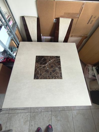 marble table
