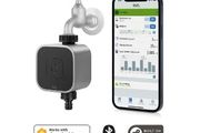 Eve Aqua Home Smart water controller for Apple Home app or Siri, irrigate automatically with schedules, easy to use, remote access, no bridge, Bluetooth, Thread, black