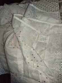 Net curtain left over, craft item