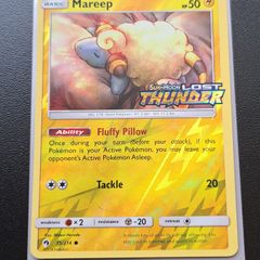 Pokemon Mareep 75 of 214 Lost Thunder Stamped Toys R Us Promo Reverse Holo