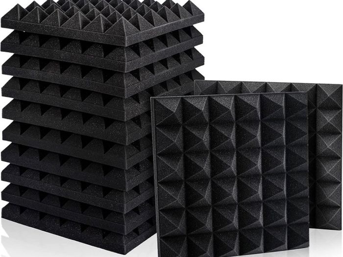 12 Pack - Acoustic Foam Panels, 2" X 12" X 12" Mushroom Studio Wedge Tiles, Sound Panels Wedges Soundproof Sound Insulation Absorbing MULTIPLE DESIGNS AVAILABLE, SEE PHOTOS (FREE POSTAGE)