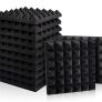 12 Pack - Acoustic Foam Panels, 2" X 12" X 12" Mushroom Studio Wedge Tiles, Sound Panels Wedges Soundproof Sound Insulation Absorbing MULTIPLE DESIGNS AVAILABLE, SEE PHOTOS (FREE POSTAGE) Image 3