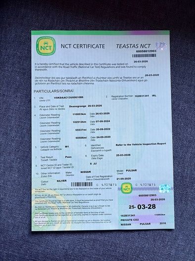 2016 Nissan Pulsar N-TEC 1.5 dCi | Fresh NCT 03/2028 | Taxed 09/26
