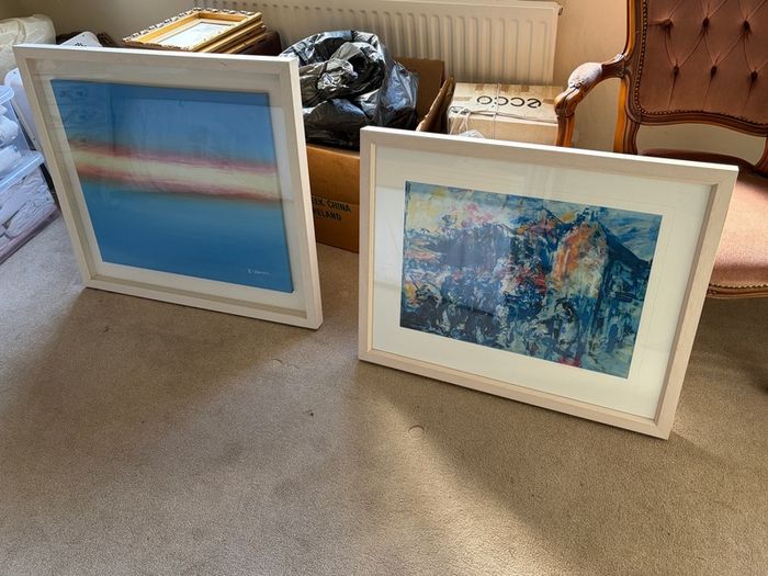 Two framed artwork