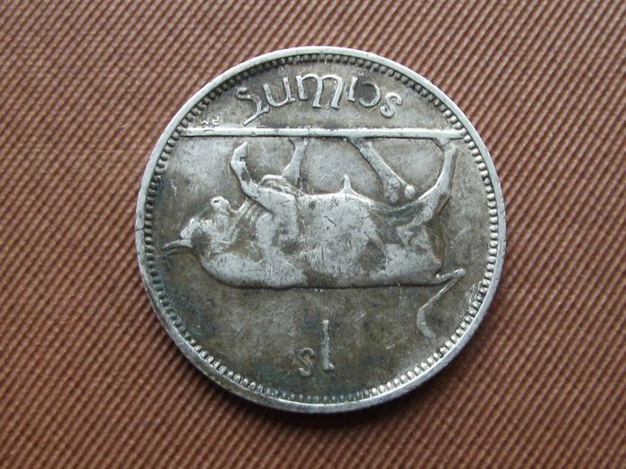 Irish Republic. Silver Shilling (1942)