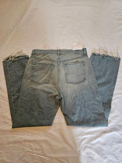 3X1 NYC Blue Mid Rise Straight Relaxed Jeans