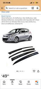 Hyundai i20 Window Rain Deflectors