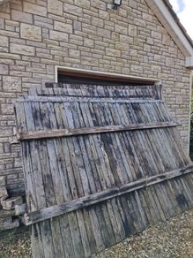 Wooden fencing