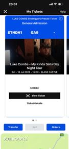 Luke Combs Sat 18 Slane