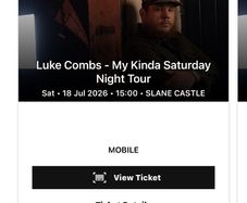 Luke Combs Sat 18 Slane
