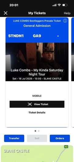 Luke Combs Sat 18 Slane
