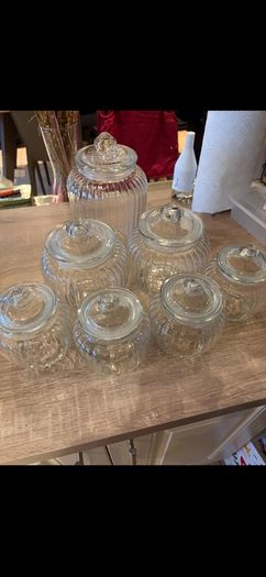 Glass sweet jars