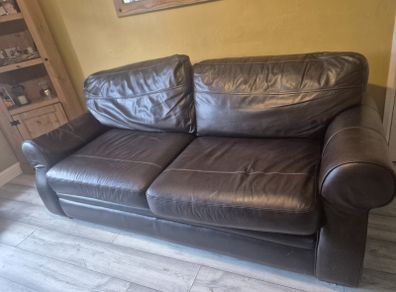 free Sofa brown Leather