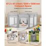 Baby Playpen, 1200 x 1200mm Foldable Toddlers Playpen, Indoor/Outdoor Baby Fence Play Yard with Zippered Door & Soft Breathable Mesh, No-Gap Toddlers Activity Center for 6 - 24 Months Babies Image 2