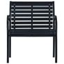 Garden Chairs 2 pcs Black Steel and WPC Image 7