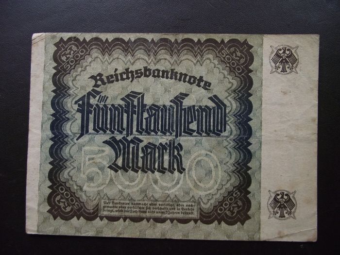 Germany. Reichsbanknote. 5000 Mark (2.12.1922)