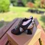 Bruno Premi Black Leather Heeled Sandals, Size EU37, UK4, AV Image 10
