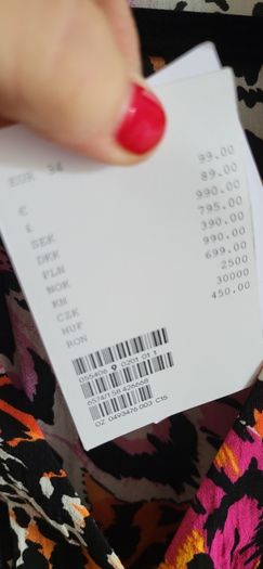 & other stories multi print slits dress Sz 34 (Fit6-8UK) - Bnwt Rrp 99