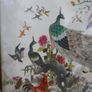 Antique Early 20c Chinese Silk Embroidery Birds Panel Framed - 23"x14" Image 6