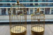 Gold decorative birdcages