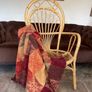 Vintage Franco Albini Style Cane and Bamboo Wicker Chair Mid Century Modern Boho Image 7