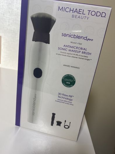 Michael Todd beauty sonic blend pro anti microbial sonic makeup Brush BNIB