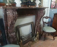 antique marble fireplace