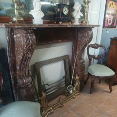antique marble fireplace