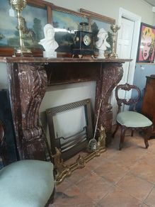 antique marble fireplace
