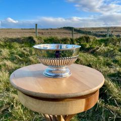 Stunning Antique Victorian Solid Sterling Silver Hallmarked Rose Bowl