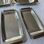 Vintage Danish 18/8 stainless steel & teak serving trays Image 8
