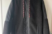 Longline black Borg fleece jacket