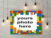 Personalised lego picture with your photo printed Wall picture 3mm foamex board printed picture on it wall board wall decor wall art picture