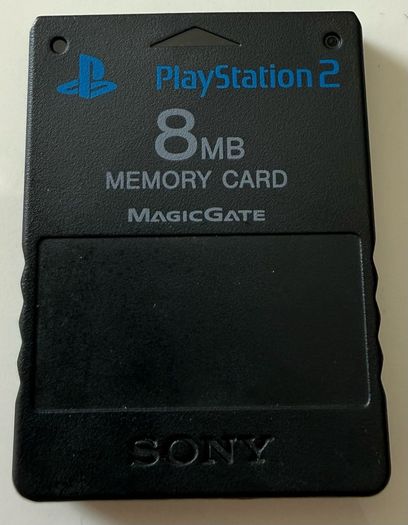 Original Sony PlayStation 2 PS2 8MB Memory Card MagicGate | Black | SCPH-10020