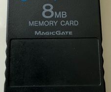 Original Sony PlayStation 2 PS2 8MB Memory Card MagicGate | Black | SCPH-10020