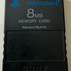 Original Sony PlayStation 2 PS2 8MB Memory Card MagicGate | Black | SCPH-10020