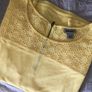 DKNY Lemon Yellow Cutwork T-shirt L New Image 9