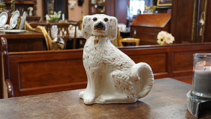 Large Victorian Staffordshire Dog Figurine
