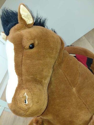 Large plush horse toy