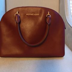 Michael Kors Cindy Medium Dome Handbag - Burgundy Leather - New & Unused