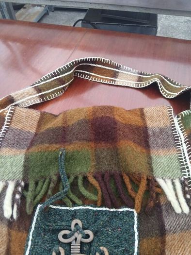 Celtic Tartin Wear Large Handcrafted Bag, with bespoke detail. Original .