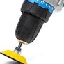 Glass Polish 12001 | Hook and Loop Backing Pad, Spindle Pad for Drill | Thread M6 with Universal Drill attachment | 50mm Image 5