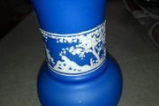 Antique Sylvan Jasper blue  vase18 cm. tall