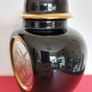The "Art of Chokin" Black Glazed Vase/Urn/Ginger Jar Image 5
