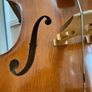 Double Bass 3/4 solid wood, bow & case + pickup Image 10