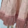 Antique Victorian/Edwardian Silk Fringe Ceiling Light Shade Image 4