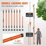 Manual Pole Saw, 2.2-8.2 m Extendable Tree Pruner, Sharp Steel Blade and Scissors High Branches Trimming, Branch Trimmer with Lightweight 2.4 m Fiberglass Handles, for Pruning Palms and Shrubs Image 2