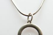 Vintage 925 Sterling Silver Claddagh Pendant Necklace length 16" - 5,2g