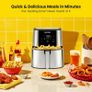 NEW SALE | TurboTouch Air Fryer, The Most Compact And Healthy Way To Cook Oil-Free, One-Touch Digital Controls And Shake Reminder Image 5
